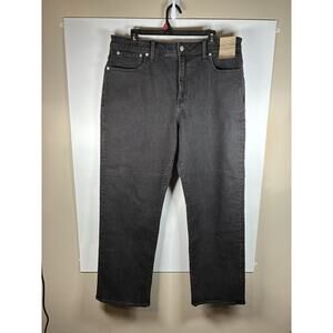 Madewell Curvy 90s Straight Jean W33 Washed Black NWT High Rise Magic Pockets